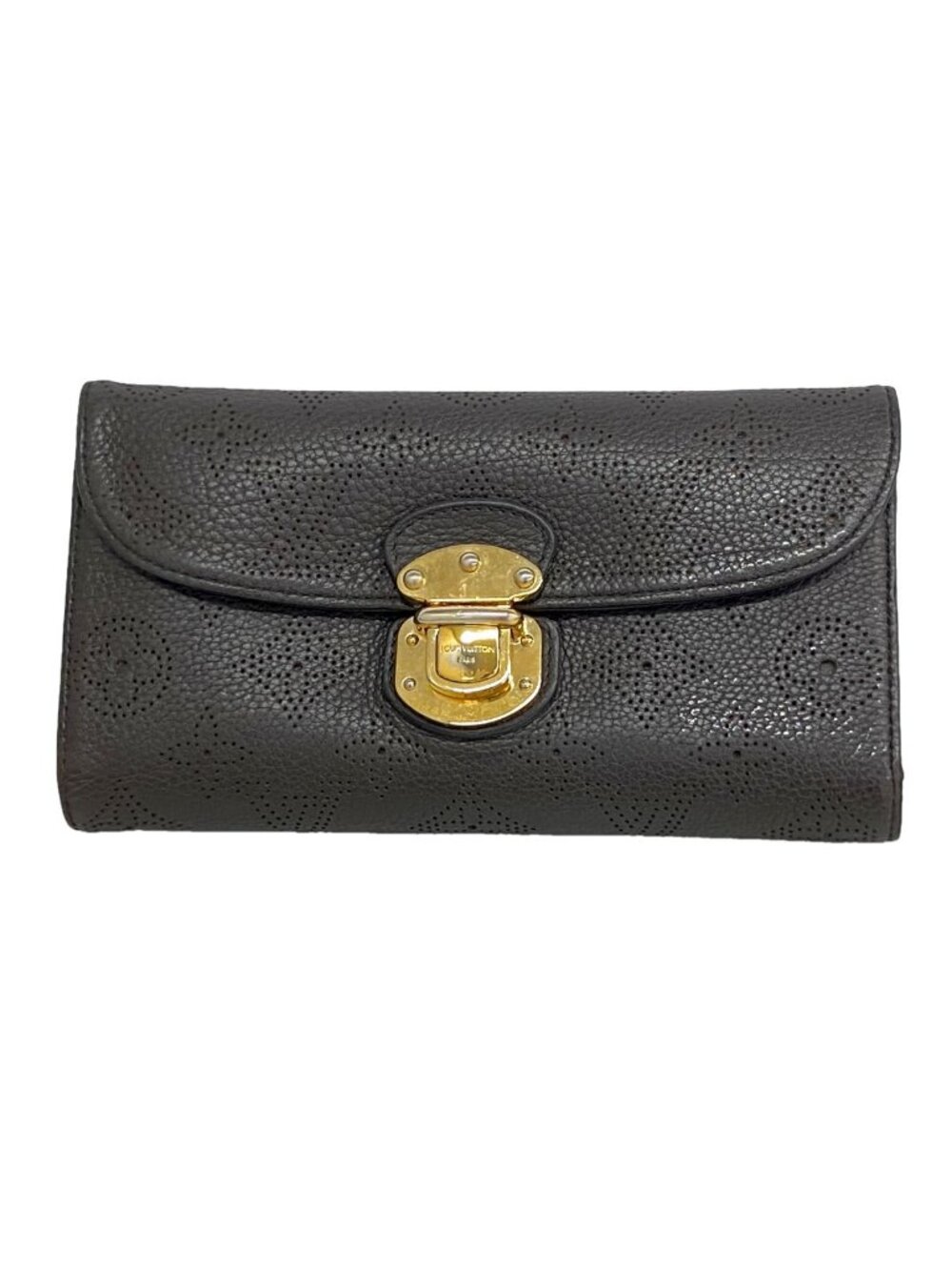 Louis Vuitton Trifold Wallet Mahina Portefeuille Amelia Chocolat